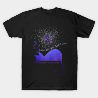 Alzheimer Awareness Spread The Hope Find A Cure Gift T-Shirt